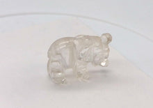 Load and play video in Gallery viewer, Wild Hand Carved Clear Quartz Elephant Figurine | 20x15x7mm | Clear
