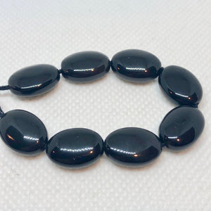 AAA Black Obsidian with Some Rainbow Oval Beads 3044