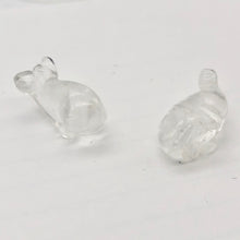 Load image into Gallery viewer, Carved Animal Clear Quartz Whale Figurine Worry Stone | 20x13x11mm | Clear - PremiumBead Alternate Image 5
