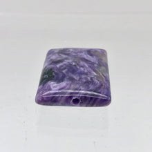 Load image into Gallery viewer, 80cts of Rare Rectangular Pillow Charoite Beads | 2 Beads | 26x19x8mm | 10871A - PremiumBead Alternate Image 8
