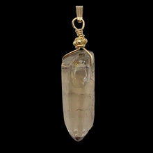 Load image into Gallery viewer, Smoky Quartz 14KGF Wire Wrap Crystal | 1 3/4&quot; Long | Smoky clear | 1 Pendant
