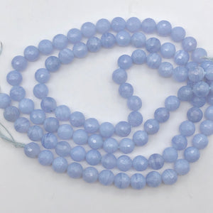 8 AAA Faceted 8mm Blue Chalcedony Beads - PremiumBead Alternate Image 3