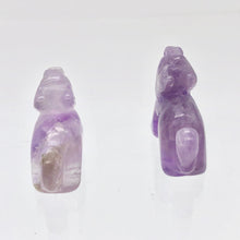 Load image into Gallery viewer, Howling 2 Carved Amethyst Standing Wolf / Coyote Beads | 22x16x8mm | Purple - PremiumBead Alternate Image 10
