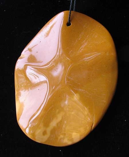 Mustard Mookaite 50mm Oval Pendant Bead 8146S - PremiumBead Primary Image 1