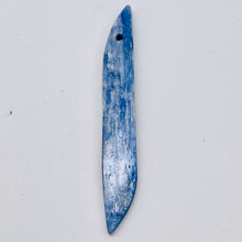 Load image into Gallery viewer, Kyanite 8.8g Spear Pendant Bead | 80x10x4mm | Blue Silver | 1 Bead |
