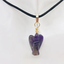 Load image into Gallery viewer, On the Wings of Angels Amethyst 14K Gold Filled 1.5&quot; Long Pendant 509284AMG - PremiumBead Alternate Image 3
