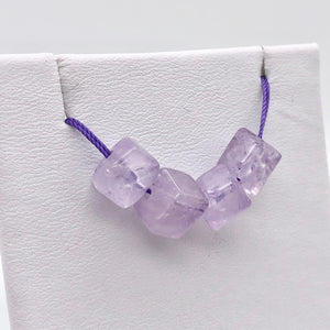 Natural Lilac Amethyst Faceted Squarish Beads | 9x8mm | 4 Beads | 1329 - PremiumBead Alternate Image 7