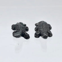 Load image into Gallery viewer, 2 Carved Shiny Hematite Lizard Beads | 26x14x7mm | Graphite - PremiumBead Alternate Image 4
