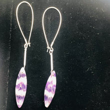 Load image into Gallery viewer, Sodalite Sterling Silver Teardrop Earrings| 4 1/4&quot; Long | Purple/White| 1 Pair |
