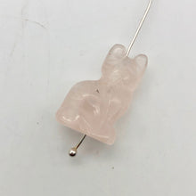 Load image into Gallery viewer, Adorable! 2 Rose Quartz Sitting Carved Cat Beads | 21x14x10mm | Pink - PremiumBead Alternate Image 3
