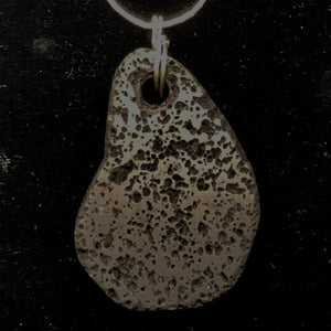 Meteorite Carved Sterling Silver Pendant | 1 Pendant | Black | 2 1/2" Long |