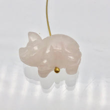 Load image into Gallery viewer, Oink 2 Carved Rose Quartz Pig Beads | 21x13x9.5mm | Pink - PremiumBead Alternate Image 8
