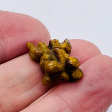 Load image into Gallery viewer, Wondrous Carved Tiger Eye Gold Fish Bead
