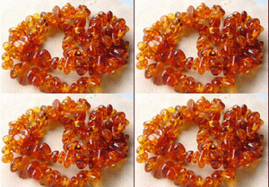 5 Rich Natural Baltic Amber Nugget Beads 4771 - PremiumBead Primary Image 1