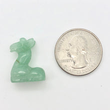 Load image into Gallery viewer, Graceful 2 Carved Aventurine Giraffe Beads | 20.5x16.5x9mm | Green - PremiumBead Alternate Image 4
