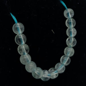 15 Natural Aquamarine Round Beads | 4.5mm | 15 Beads | Blue | 6655B - PremiumBead Alternate Image 7