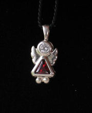 Load image into Gallery viewer, January! Crystal Kid Angel &amp; Silver Pendant 9925A - PremiumBead Primary Image 1
