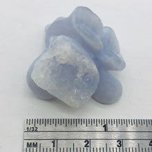 Load image into Gallery viewer, Designer's Dream! Chalcedony Druzy Crystal Flower Pendant Bead| 1 1/4"| Blue|1 |
