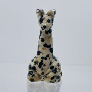 Dalmation Stone Giraffe Giraffe | 49x28x20mm | White Black | 1 Figurine