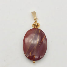 Load image into Gallery viewer, Fabulous Mookaite 30x20mm Oval 14k Gold Filled Pendant, 2 1/8 inches 506765D - PremiumBead Alternate Image 4
