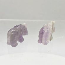 Load image into Gallery viewer, Wild Hand Carved Amethyst Elephant Beads | 22.5x21x10mm | Purple - PremiumBead Alternate Image 7

