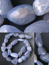 Load image into Gallery viewer, Natural Blue Chalcedony Nugget Bead Strand 109854 - PremiumBead Alternate Image 3
