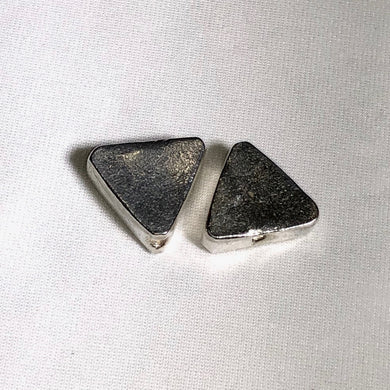 Exclusive 2 Hill Tribe Triangle Fine Silver 13x11x5.5mm Beads 5471 - PremiumBead Primary Image 1