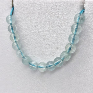 15 Natural Aquamarine Round Beads | 4.5mm | 15 Beads | Blue | 6655B - PremiumBead Alternate Image 9