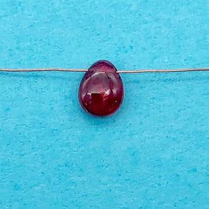 1 Stunning 1.06cts Natural Red Spinel 7x6mm Smooth Briolette 9728D