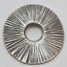 Load image into Gallery viewer, Glam Silver Thai Hill Tribe Pi Circle Pendant Bead 8608 - PremiumBead Primary Image 1
