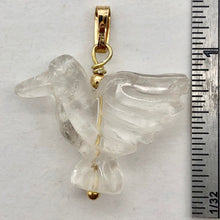Load image into Gallery viewer, Quartz Dove Pendant Necklace|Semi Precious Stone Jewelry|14kgf Pendant - PremiumBead Alternate Image 5
