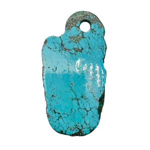 Turquoise, Free Form Pendant Bead | 73x38x6mm | Blue | 1 Pendant Bead |