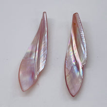 Load image into Gallery viewer, 1 Designer Blade Cut Pink Mussel Shell Pendant Bead 4423B
