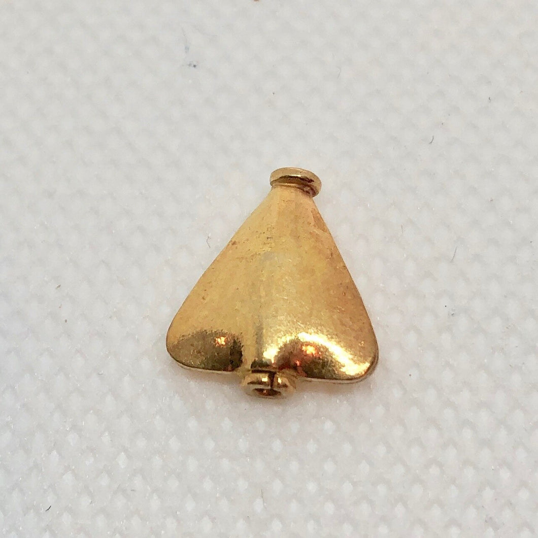 1 Stunning 22K Vermeil Deco Triangle Bead 006967 - PremiumBead Primary Image 1