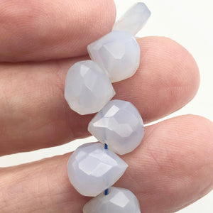 2 Blue Chalcedony Faceted Briolette Beads - PremiumBead Alternate Image 8