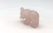 Load and play video in Gallery viewer, Wild Hand Carved Rose Quartz Elephant Figurine | 20x15x7mm | Pink
