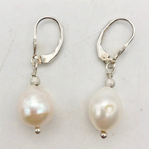 Gorgeous Natural Pearl Solid Sterling Silver Earrings - PremiumBead Primary Image 1