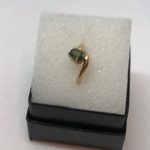 Natural Green Sapphire 14K Gold Ring Size 4 3/4 9982Baa - PremiumBead Alternate Image 6