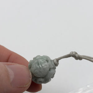 17.5mm Hand Carved Longevity Knot Jadeite Bead - 1 Bead 10769 | 17.5mm | Green - PremiumBead Alternate Image 5