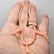 Load image into Gallery viewer, AAA Natural Salmon Coral Bead Strand 102600
