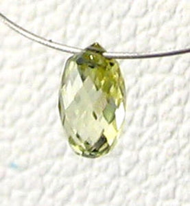 Natural Canary Diamond 4.25x2.75mm Briolette Bead .26cts 6110 - PremiumBead Alternate Image 3
