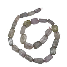 Load image into Gallery viewer, Kunzite 48g Flat Nugget | 17x11x6 to 12x9x5mm | Lavender Green | 26 Strand
