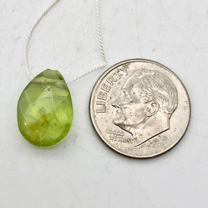 Peridot Faceted Briolette Bead | 5.4 cts | 13x9x5mm | Green | 1 bead | - PremiumBead Alternate Image 3