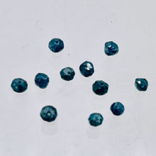 Load image into Gallery viewer, Blue Diamond Faceted Roundel Beads | 2.5-2mm | 11 Beads | ~1.0 carat |10597B
