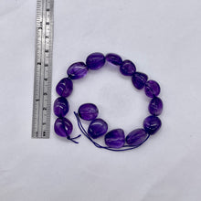 Load image into Gallery viewer, Grape Candy Amethyst Nugget Focal Bead 8 inch Strand 9383HS
