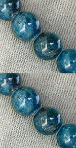 2 Vivid Blue Apatite 10mm Round Beads 006723 - PremiumBead Primary Image 1