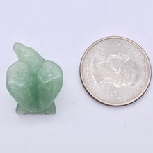 Load image into Gallery viewer, Hand Carved Aventurine Soaring Eagle Figurine | 21x16x14mm | Green - PremiumBead Alternate Image 2
