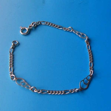 Designer! Sterling Silver Seashell 7.5