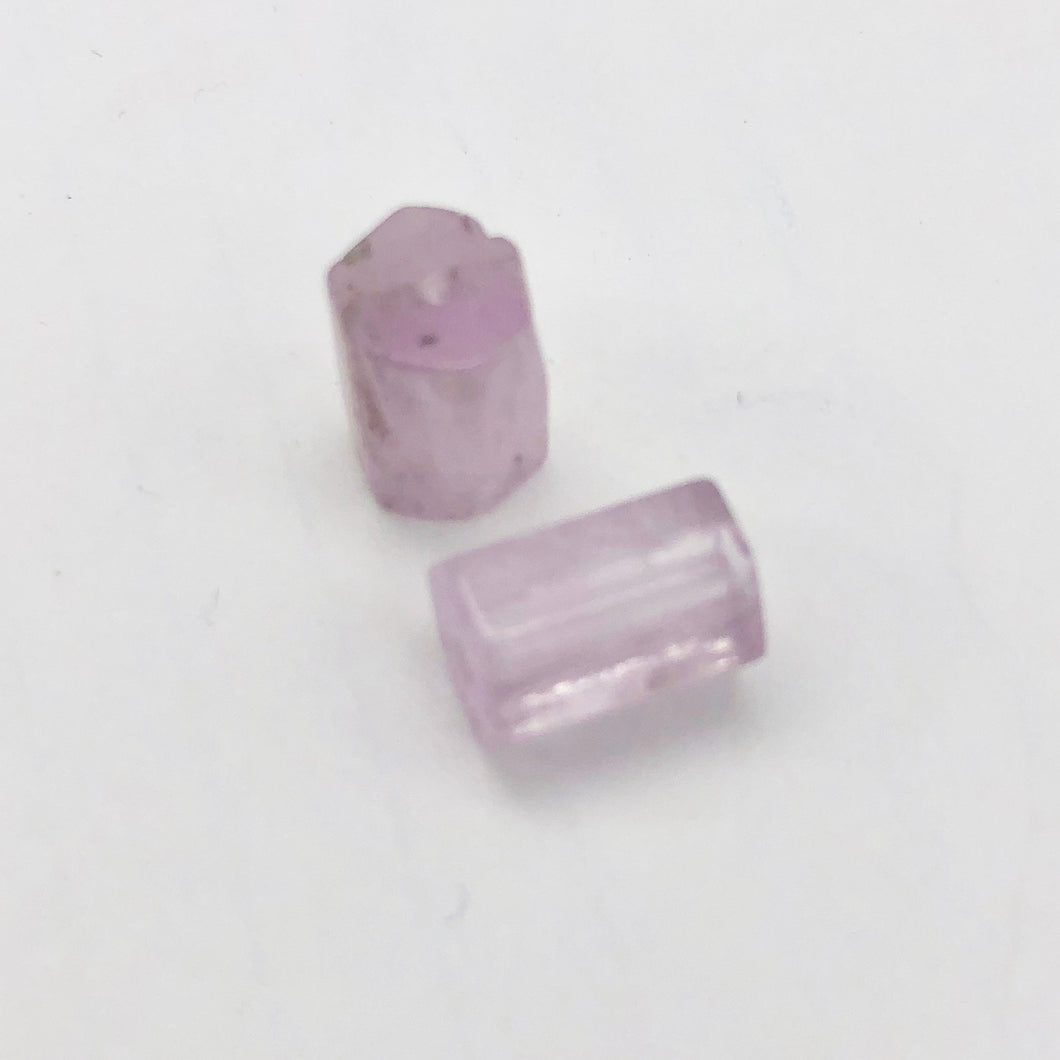 1 Premium Pink Kunzite 8x12mm Hexagon Tube 394 - PremiumBead Primary Image 1