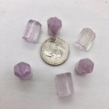 Load image into Gallery viewer, 1 Premium Pink Kunzite 8x12mm Hexagon Tube 394 - PremiumBead Alternate Image 2
